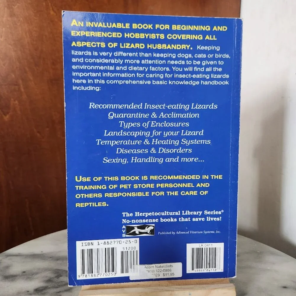 Lizard Keeper's Handbook Book Philippe de Vosjoli 9781882770250 Reptile Caretaki